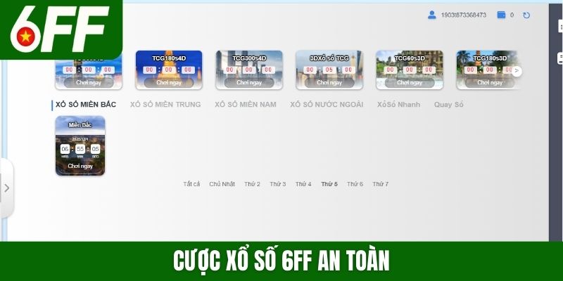 Cược xổ số 6FF an toàn