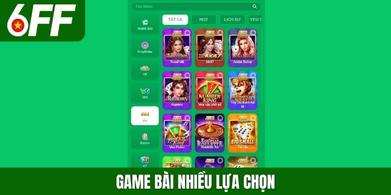 Game bài nhiều lựa chọn